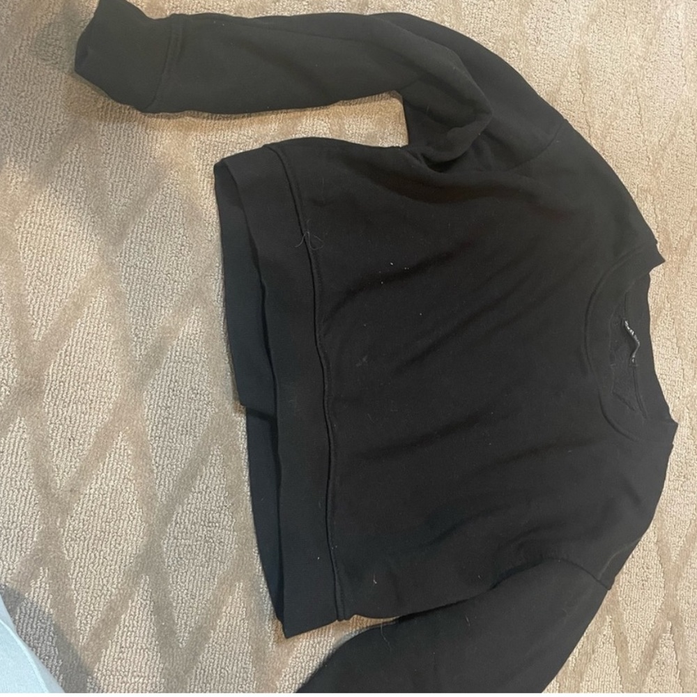 Black/grey zara crew neck sweatshirts